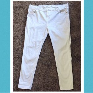 Old Navy White Rockstar Skinny jeans